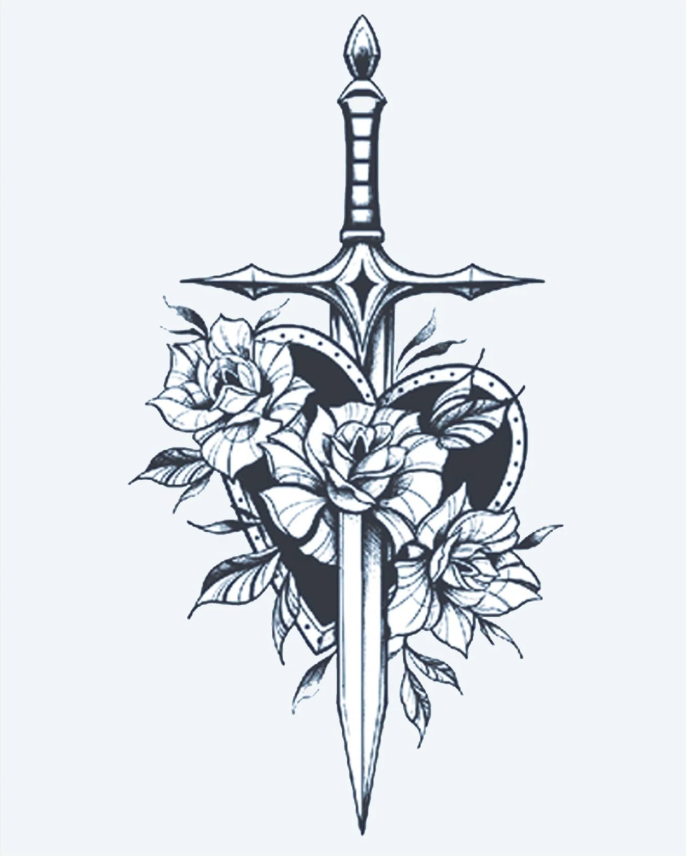 Épée de roses